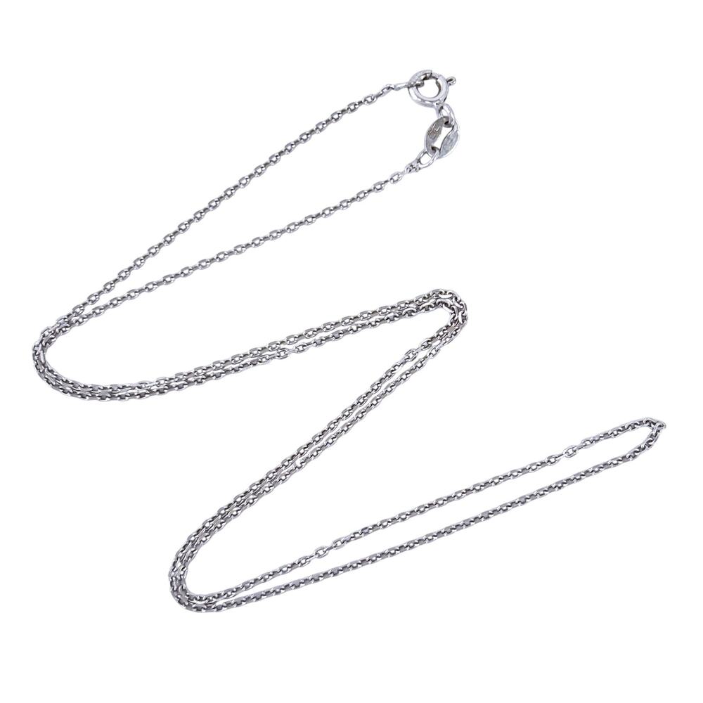 Vintage Italy Sterling Silver 925 Cable Chain Necklace 18”
